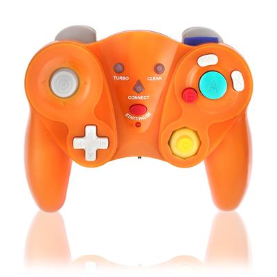 Draadloze controller voor Switch in [K&SGAMER] GameCube-stijl (compatibel GC, WiiU, Wii, GameCube, trilling) (oranje)