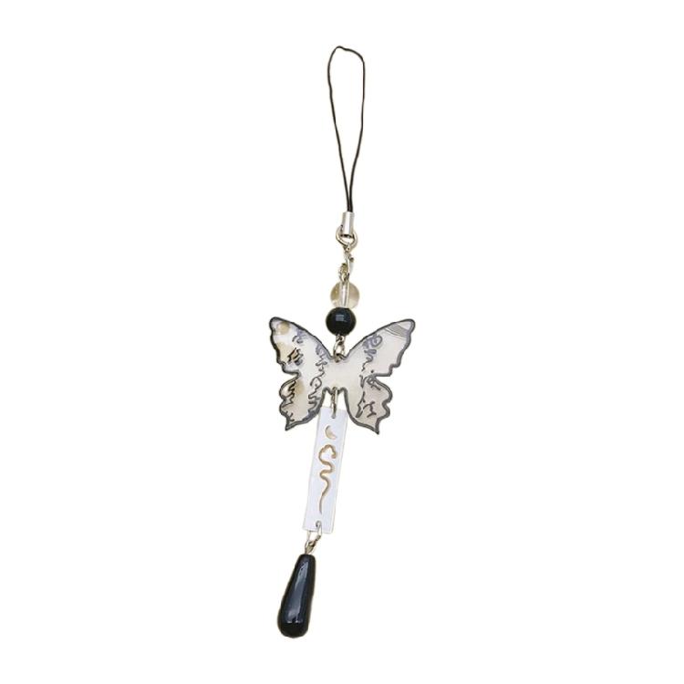 

Fashionable Chinese Calligraphy Butterfly Phone Dangle Phone Chains Decoration 1