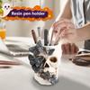 Halloween Decorations Horror Skeleton Hand SkullResin Pen Holder GhostParty Desktop