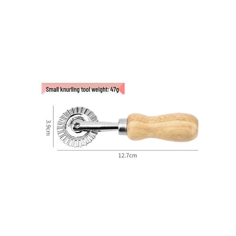 Zinc Alloy Wooden Handle Baking & Pizza Roller Set