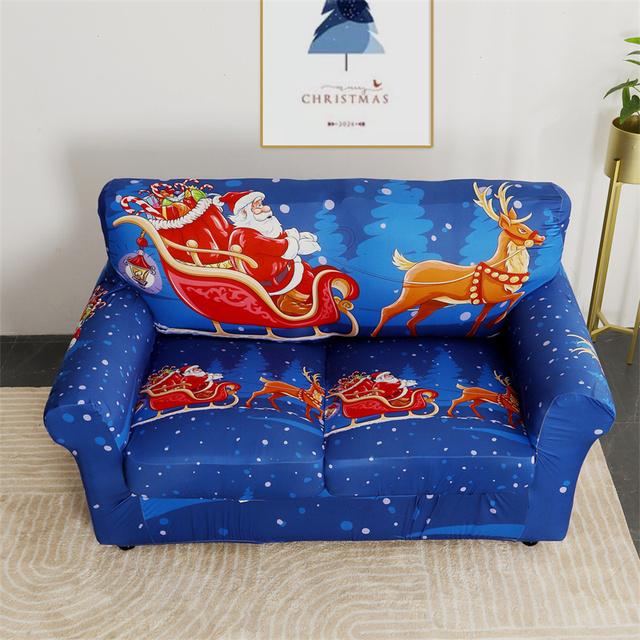 1set Weihnachten Sofa Abdeckung Stretch Sofa Schonbezüge Für Wohnzimmer Weihnachten Sessel Couch Abdeckungen Mit Kissen Abdeckung Couch Bezug