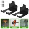 1/2Pcs Garage Tool Hanger Carbon Steel Weed Wacker Holder Wall Mounted Grass Trimmer Rack Rustproof Garage Organizer Weed Trimme
