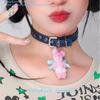 Pink Rabbit Choker Rabbit Collar Necklace Collarbone Chain Necklace Fashion Short Necklace Suitable for Any Occasion