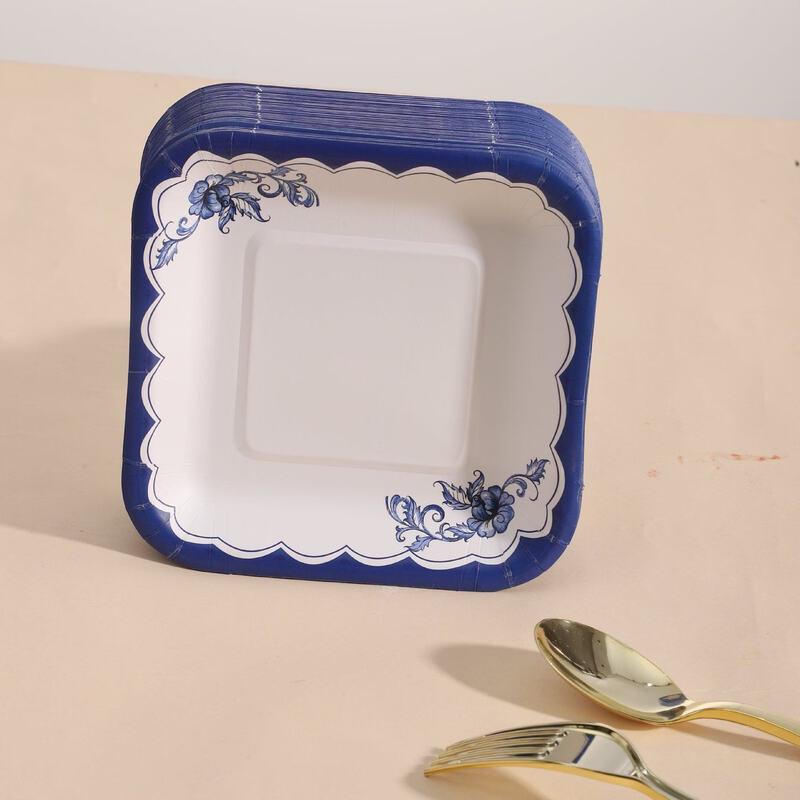 ZISIZ Disposable Square Aluminum Foil Plate