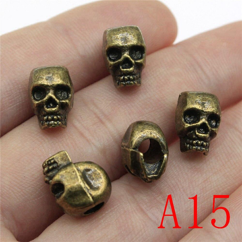Buy Skull Religious Big Hole Bead Charm Pendant Jewelry Findings