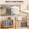 Foldable Toilet Paper Storage Basket with Lid and Handle for 12 Rolls, Waterproof Free Standing Toilet Paper Holder Stand, Bathroom Organizer Cabinet