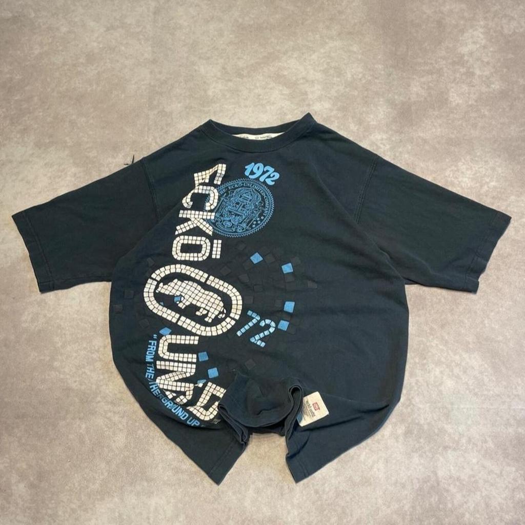 Vintage Y2K Ecko Unltd Graphic Tee Shirt Hip Hop Skater Size M Fits S