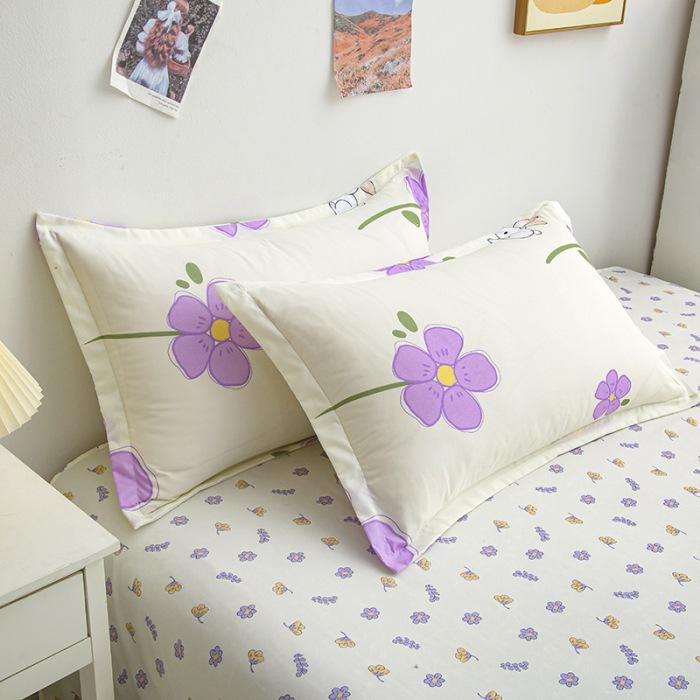 Aloe Vera Cotton Printed Pillowcase Pair, Standard Size 48x74 Cm