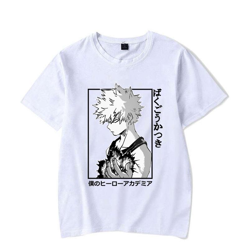 New Cool Bakugou Katsuki Graphic Print T-shirt Fashion Women Men Summer Soft Harajuku Short Sleeve Anime T Shirt Plus Size Tops