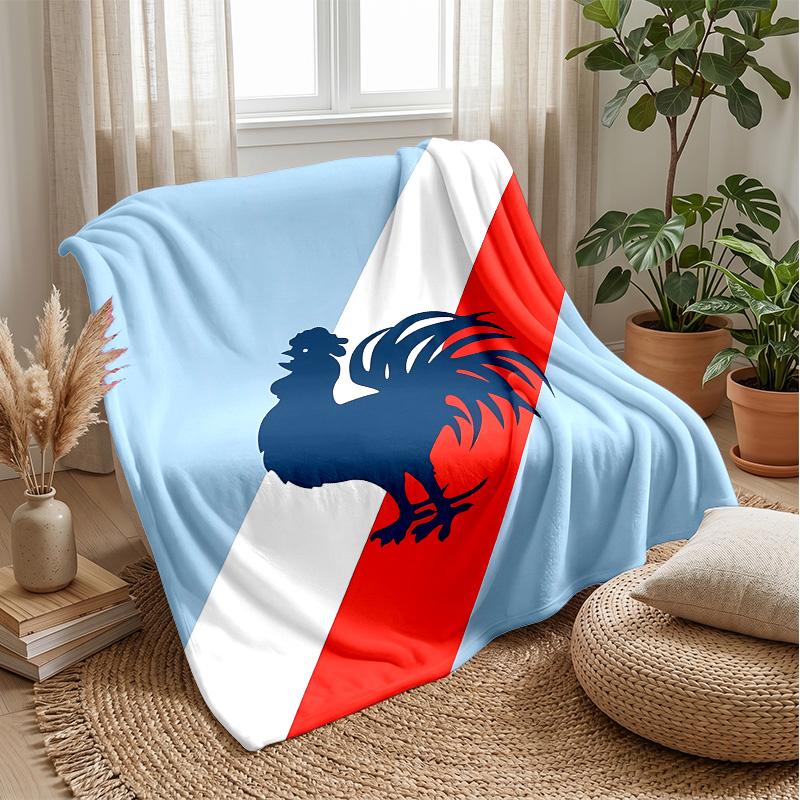 Sydney RoostersPrinted Flannel Blanket Cozy Skin-Friendly Warm Throw for Couch Bed Indoor Daily Use