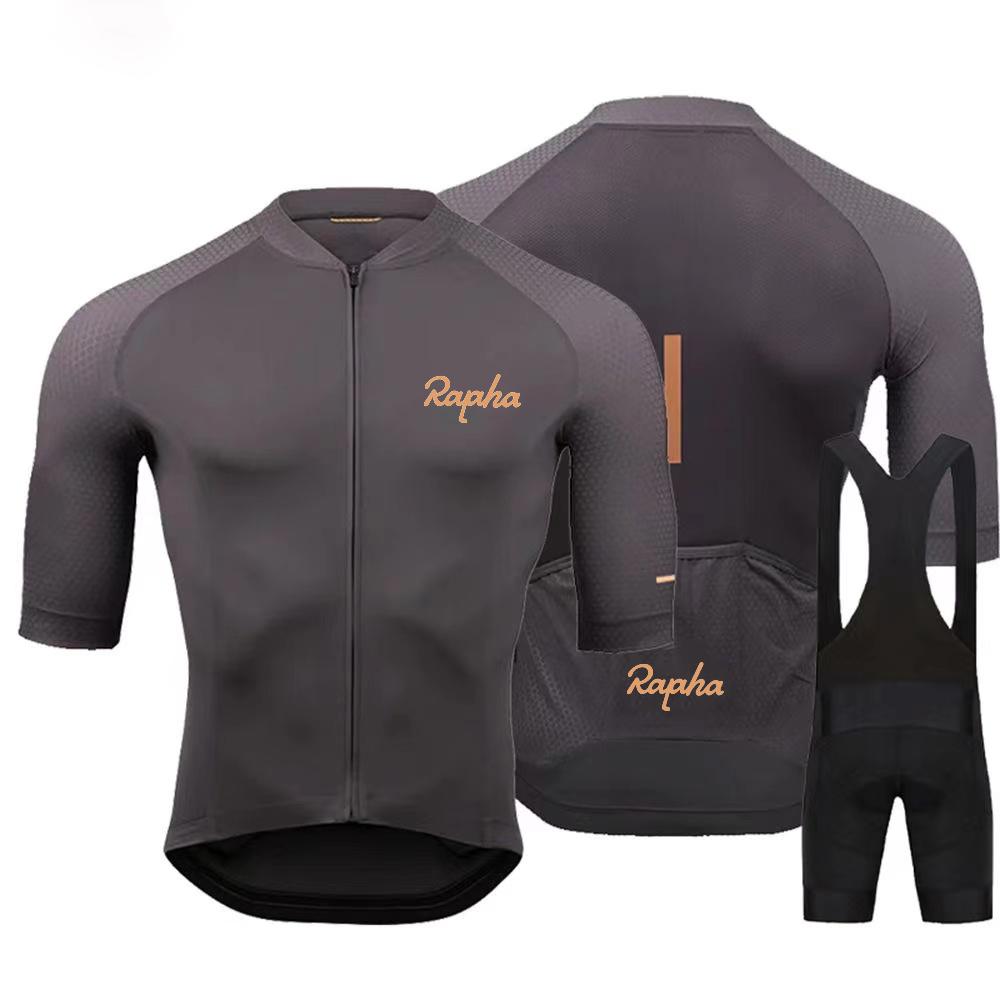 2025 New Summer Men's Short Sleeve Cycling Shorts Suspenders Set New Arrival Cycling Jersey Shirt Outdoor Cycling Clothing