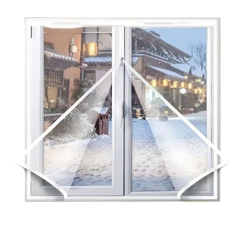 Vindtät & Vattentät Fönsterisolering: Förtjockad, Köldtålig, Dammtät, Enkel installation utan borrning