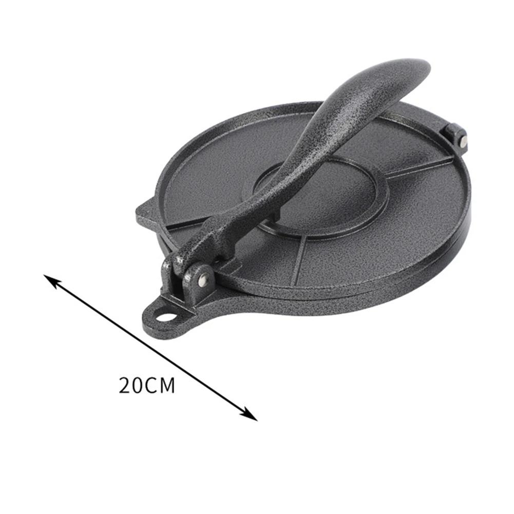 20cm Aluminiumlegierung Manuelle Tortilla-Presse Handbetrieben Teigformmaschine für Mexikanische Mais-Tortilla und Pfannkuchenpressen