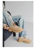 Men's Vintage Low-Top Derby Shoes, Autumn/Winter 2024 Martin Boots, Thick Sole, Versatile Style (Model: 66502-J)