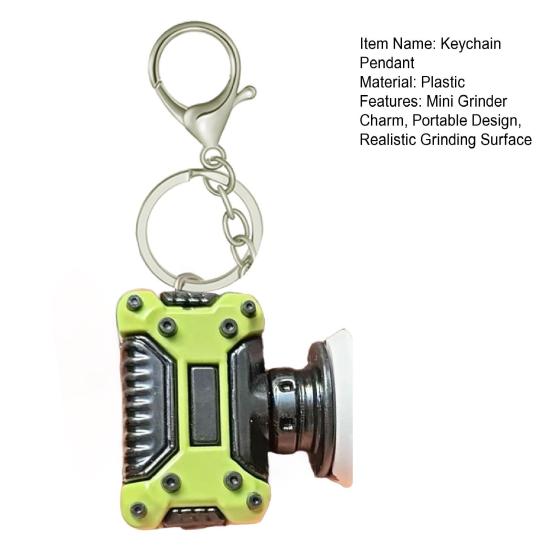 Nyckelring Hänge Mini Kvarn Berlock Nyckelring Tillbehör med Realistisk Malyta Ryggsäck Väska Plånbok Berlock