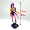 Anime KPop Demon Hunters Figure Acrylic Stand Model Rumi Mira Zoey Birthday Tabletop Decoration Christmas Fans Gifts 15cm