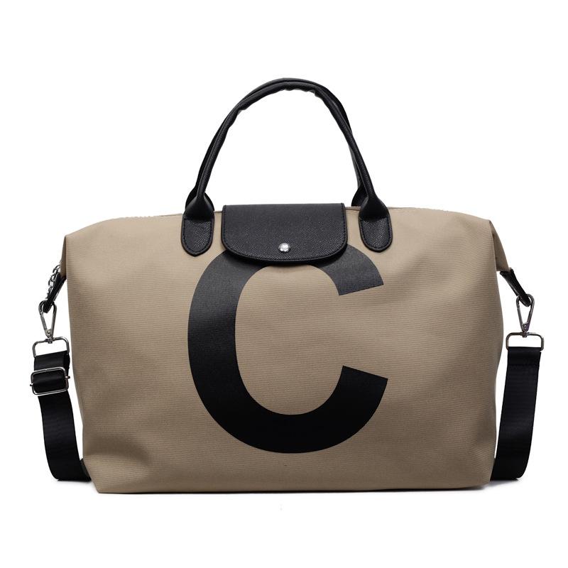 Large-capacity Short-distance Travel Bag, Simple and Fashionable Letters, Unisex Going Out, Duffel Bag, Commuting Messenger, Fitness Bag