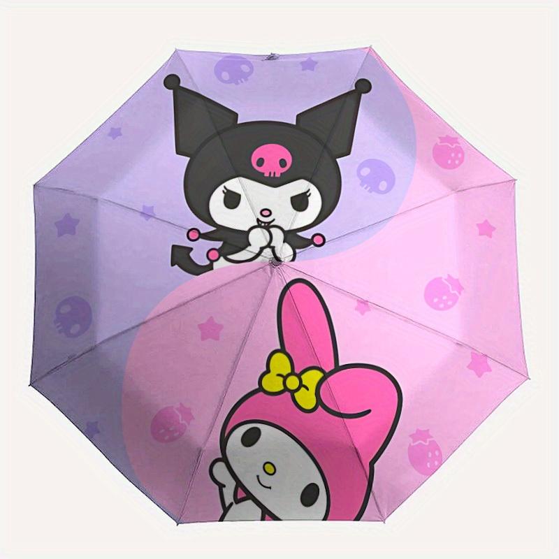 

1pc Kuromi, My Melody Automatic Umbrella - 8-Rib Foldable Design, Outdoor Adventures, Durable Canopy Material yy250823181