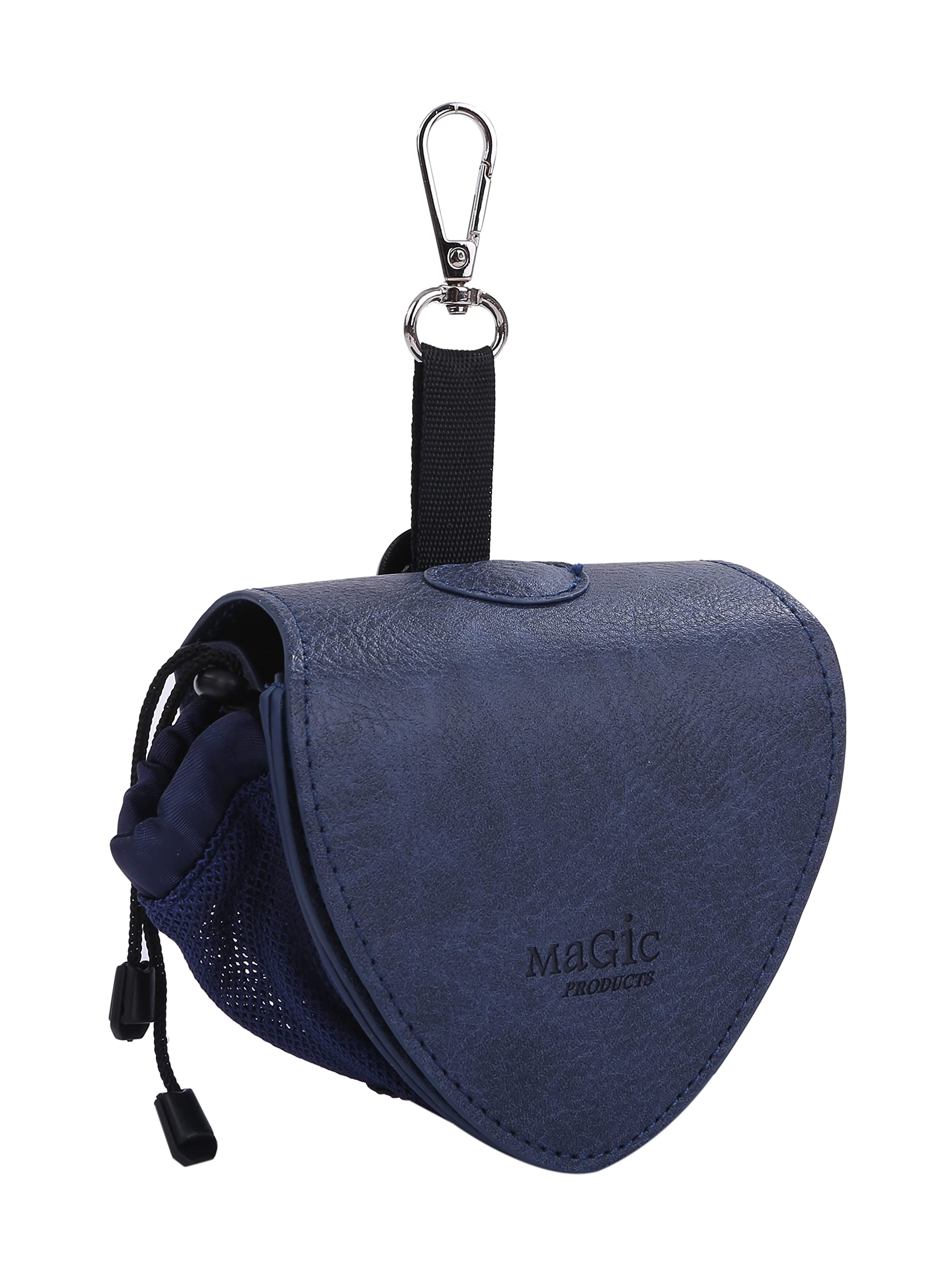 

Magic Products Golf Ball Case for 3 Versatile Soft Matte Blue Balls, Storage, (Navy Reverse)