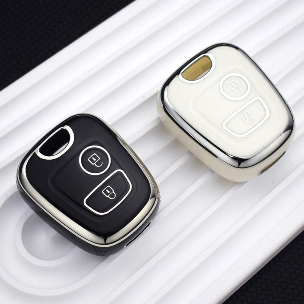 Key Protector Key Case Cover for Citroen C1 C4 For Peugeot 106 107 206 207 306 307 Car Accessories