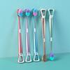 Tongue scraper with ten thousand bristles toothbrush,efficient cleaning,suitable travel and home use,suitable both men women