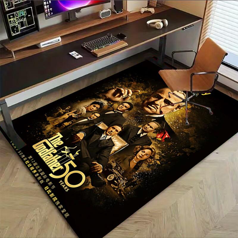 1pc Dolby Cinema The Godfather 50th Anniversary Carpet Anti Slip Polyester Floor Mat for office,Bedroom