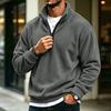 Men's Casual Quarter-Zip Long Sleeve Sweatshirt