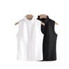 Women's Sleeveless Stand-Up Collar Ruffle Top - Versatile French Layered Vest for Spring/Summer