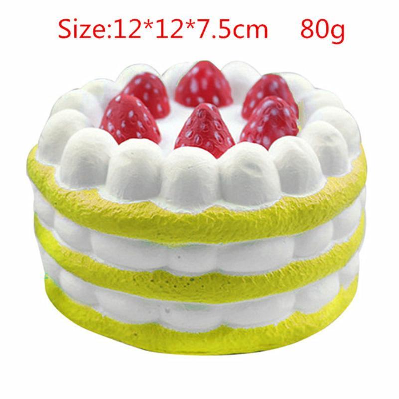 Cute Cartoon Food Slow Rising Toys Eco-Friendly Soft Stress Relief Toys for Kids Office Desk Fidget Party Favors