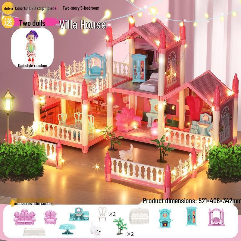 DIY Princess Dollhouse Castle Villa for Girls