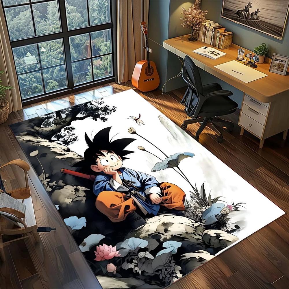 Goku Floor Mat Indoor Styling, Non Slip Washable Large Area Rug Carpet Gamer Bedroom Home.-TING