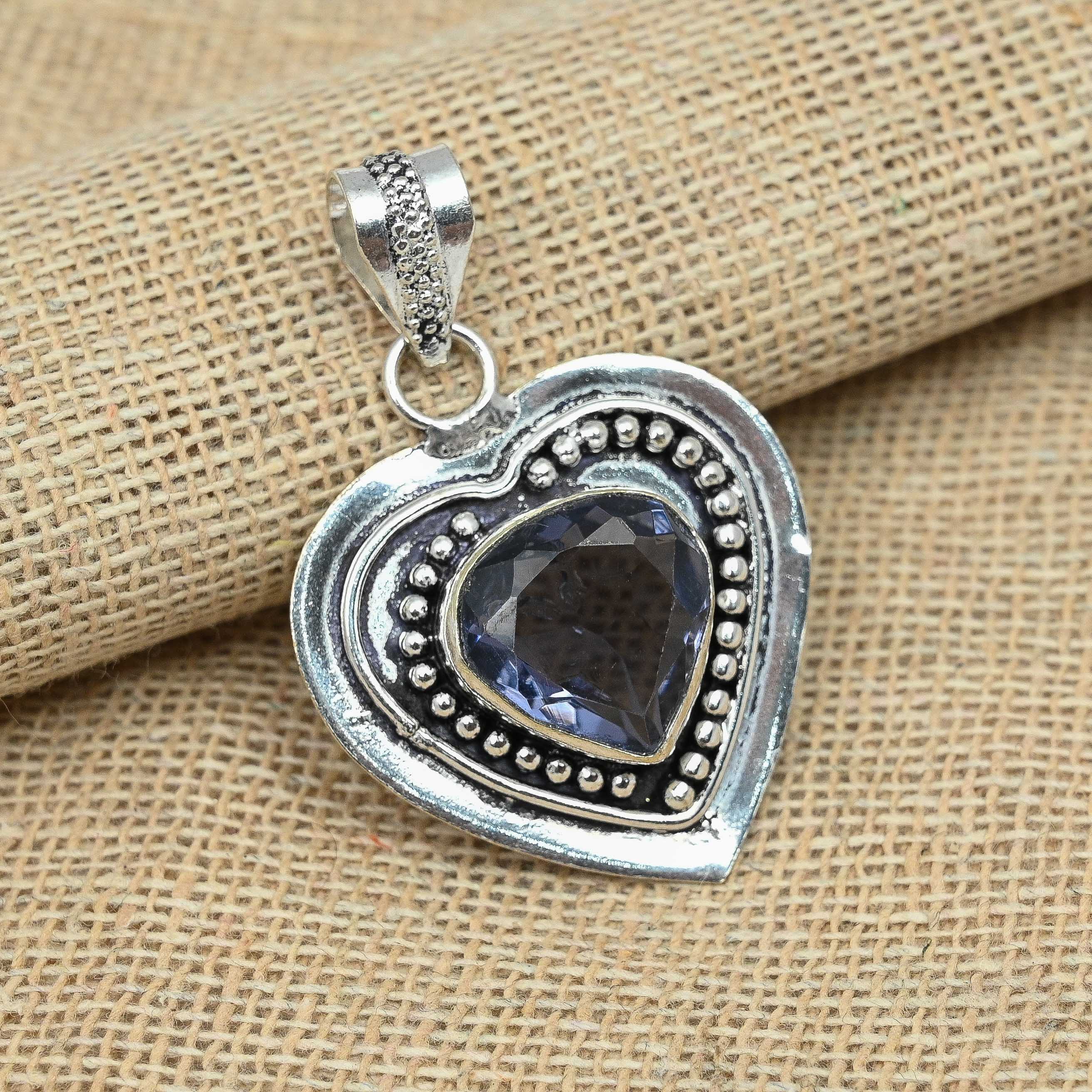 

Красивые аметистовые ювелирные изделия из стерлингового серебра 925 пробы, красивая подвеска 1.77 Inches фиолетовый