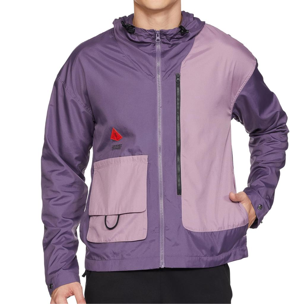 Nike Giacca leggera casual sportiva con cappuccio Uomo Capispalla Viola DA6695-553