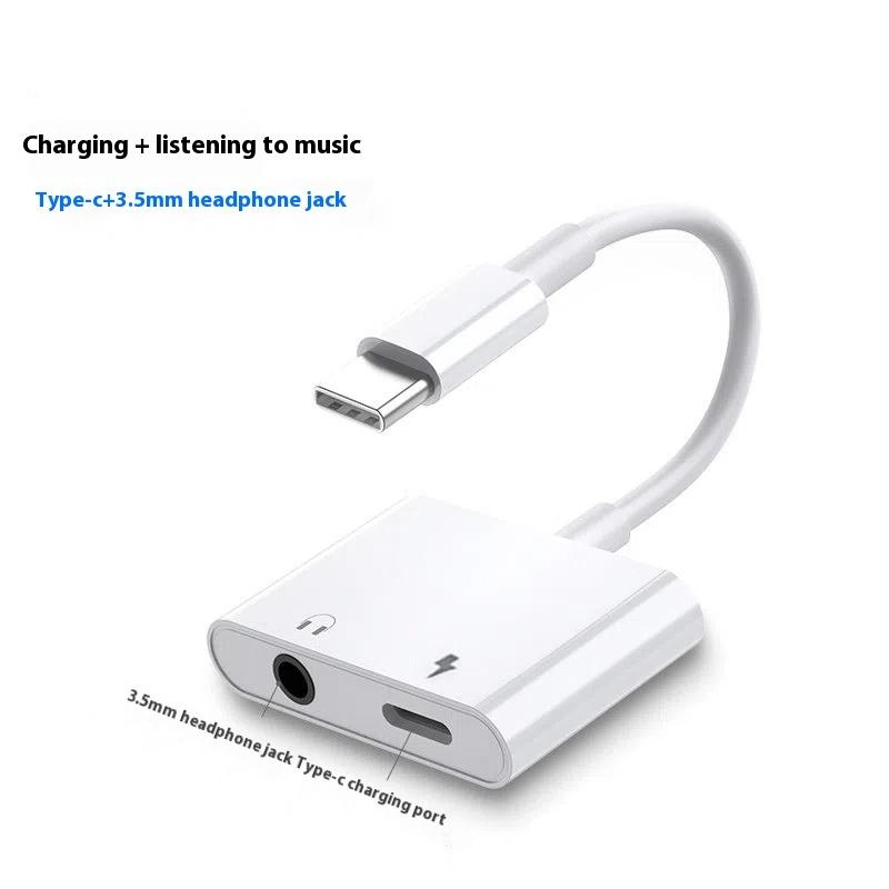 

Аудиоадаптер 2-в-1 USB C на разъем 3,5 мм, зарядка Type-C, кабель AUX 3,5 мм для Samsung, Xiaomi, Huawei, разъем для проводных наушников