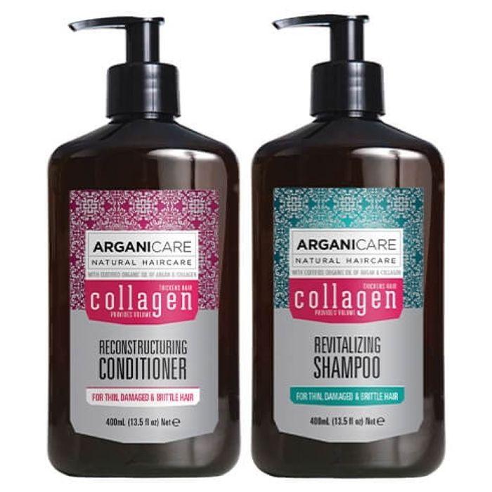 Arganicare Coffret Duo Revitalisierend & Volumen Boost Kollagen