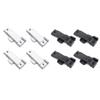 4Pieces Multipurpose Window Sash Lock Black Mounting Hole Centers Replacement With Screws for Sliding Window Use