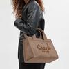 COACH Cargo Canvas With Satin Tote Bag, Shopping Bag, Handbag Large Women's Brown CP158-LHVRA