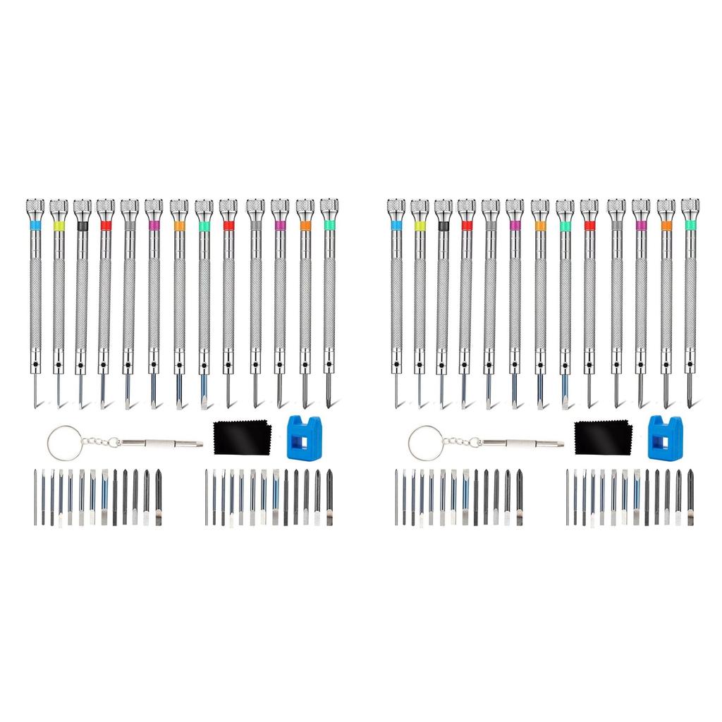 Premium-26 Pieces Watch Screwdriver Set-Jewelers Screwdriver Set -With 26 Extra Pieces Of Screwdriver Bits Tools For Watchmakers