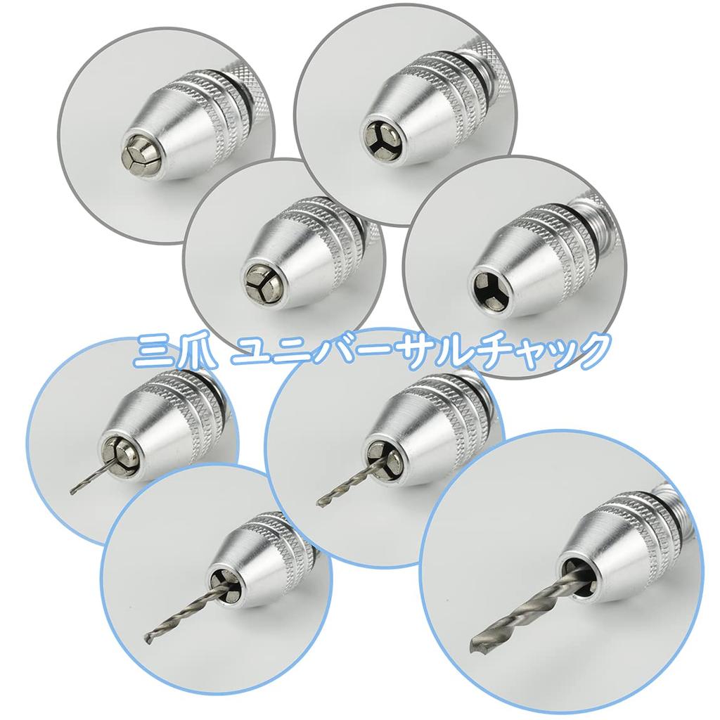 EXERT Pin Hand HSS Includes 20 Interchangeable Drill Craft Tool Vise, Drill, Steel, 0.8-3mm, Bits,