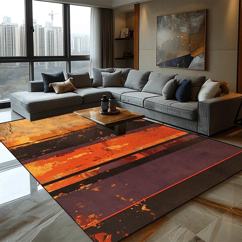 Abstract Art Elastic Carpets for Living Room Sofas Decoration Bedroom Carpet Non Slip Floor Mat Splashing Ink Large Area Rugs