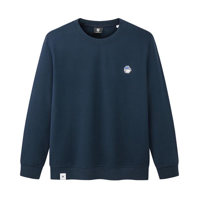 Seven Wolves Men's Embroidered Crew Neck Pullover Sweatshirt