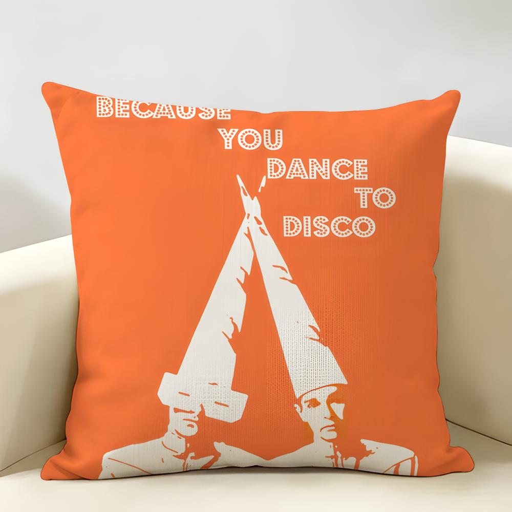 Music PPet Shop Boys Band Cushion Cover Natural Linen Organic Fabric DoubleSided Printing Room Sofa Decor Pillow Case