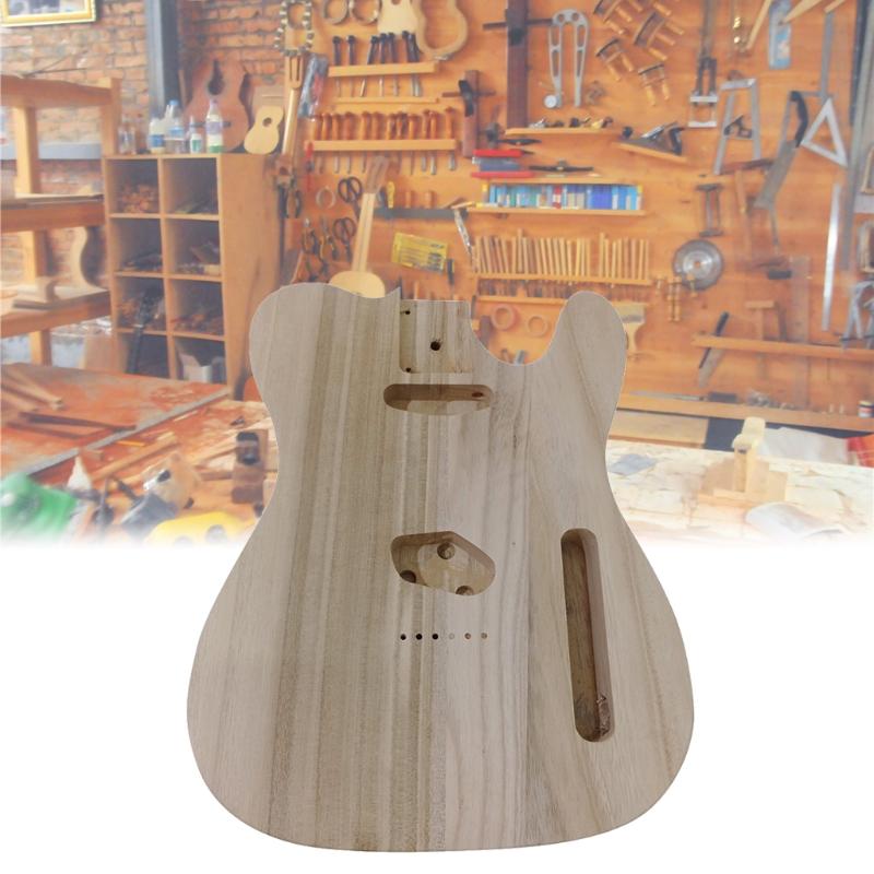 Unfertiger Gitarrenkörper Poliertes Holzart, DIY, T-Stil Gitarrenzubehör