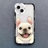 Cute Pug Dog French Bulldog Phone Case For iPhone 16 15 14 13 12 11 Pro Max XS X XR 7 8 SE Kawaii Clear Shockproof Lover Cover