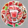 50-Piece Watermelon Graffiti Sticker Set for DIY Decoration