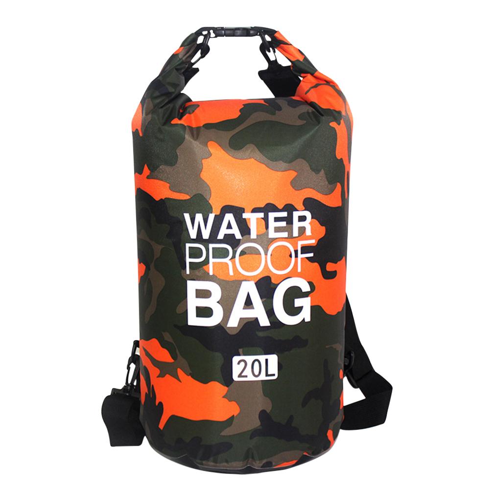 2L/5L/10L/20L Waterproof Dry Bag Drifting PVC Mesh Bag Kayaking Swimming Floating Boating Bag Storage Pack Water Resistant Pouch