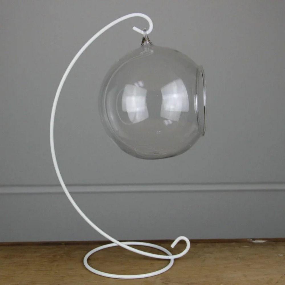 Portable Glass Ball Hanging Stand Retro Iron Display Stand  Aquarium Fish Bowl