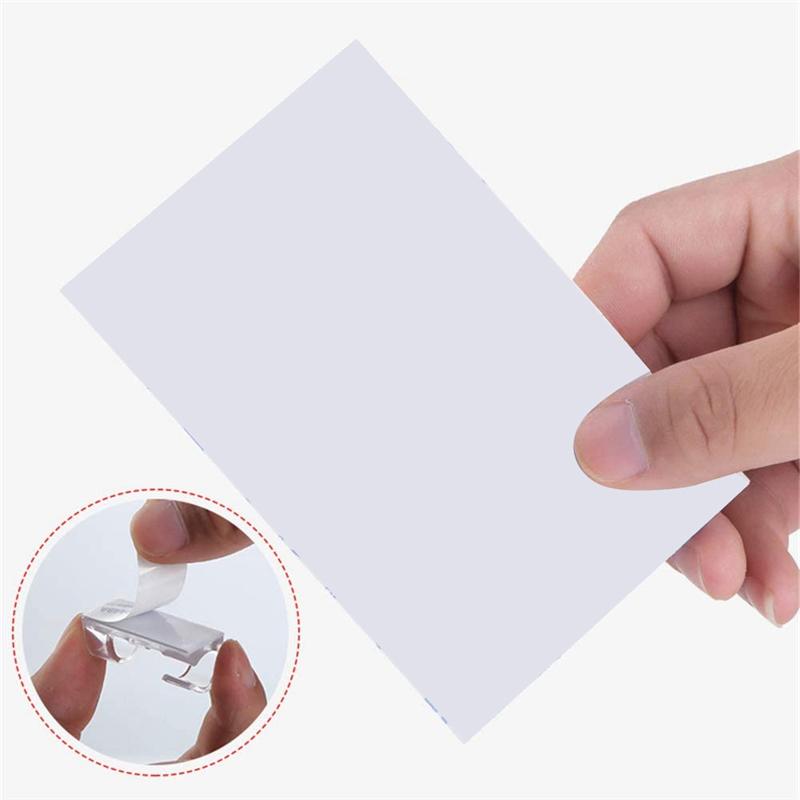 200PCS Cable Clips Cable Tidy Wire Holder With Strong Self Adhesive Pads Plastic Cord Management Organiser Transparent-B61B