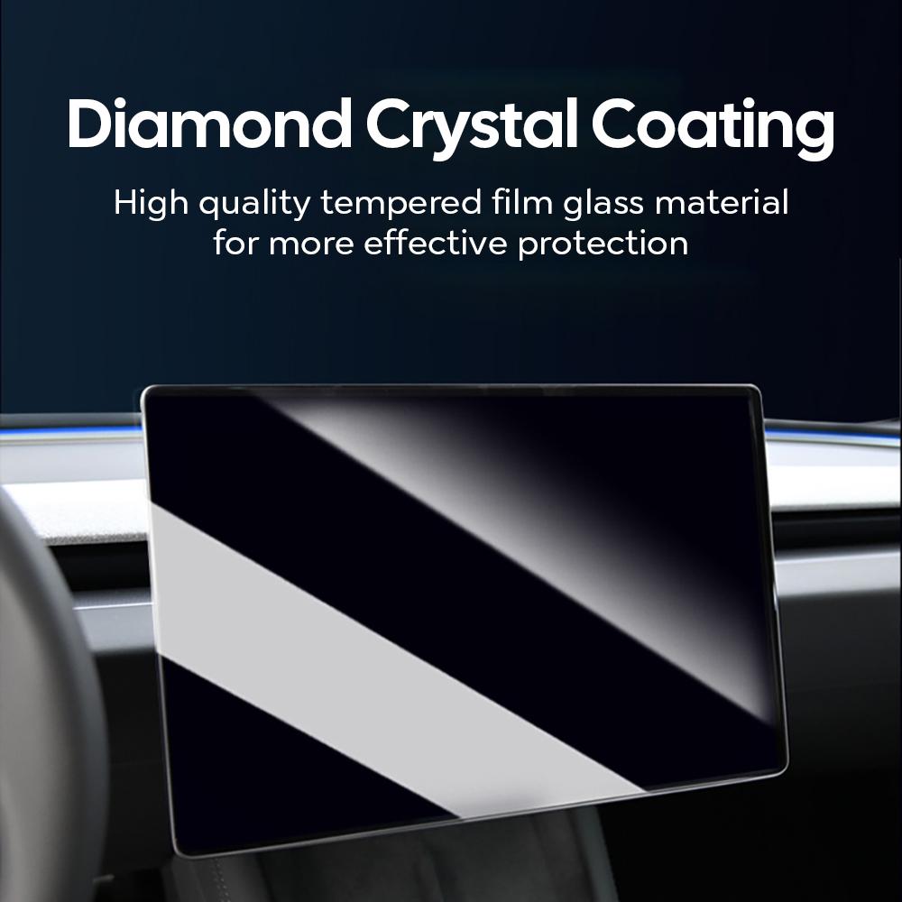 Tempered Glass Film Screen Protector for New Tesla Model Y Juniper 2025 Launch Model 3 Highland 2024 Center Rear Touch Screen