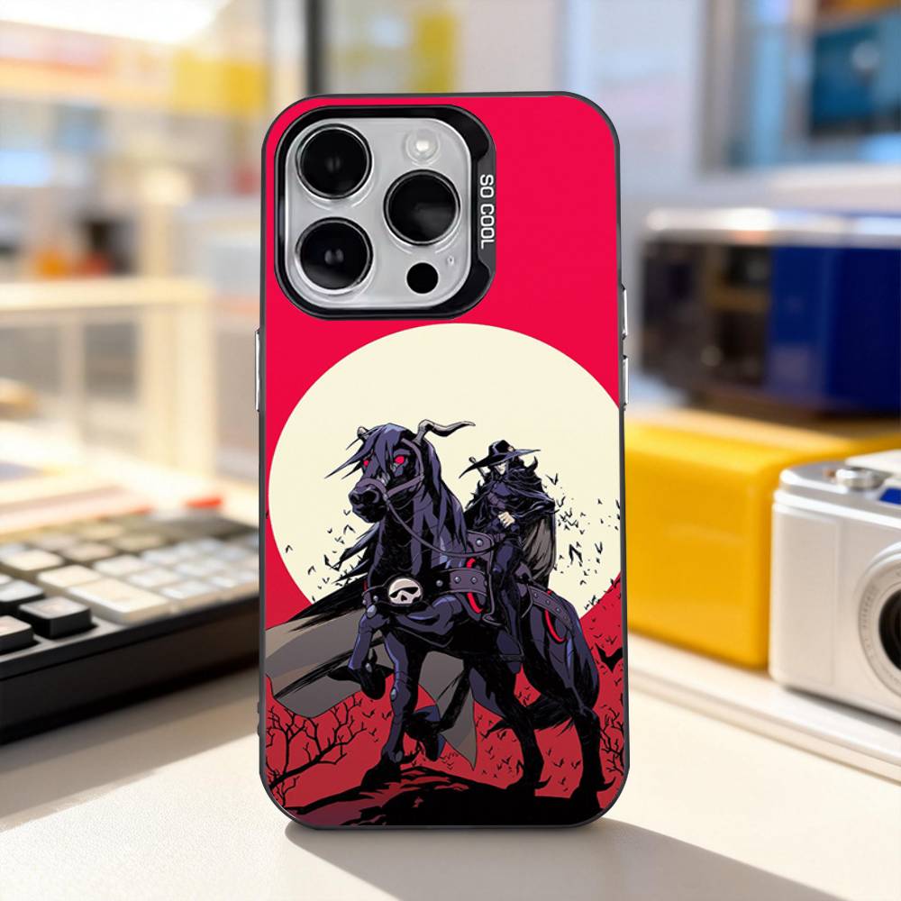 Comics Vampire H-Hunter D Phone Case For iPhone 11,12,13,14,15,16,17,Pro,Max,Plus,E,Air,Mini IMD Matte Black iPhone14